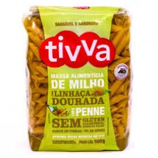 Macarrão Penne de milho c/ linhaça dourada 500g - Tivva